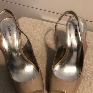 Peep Toe slingback heel Shoes